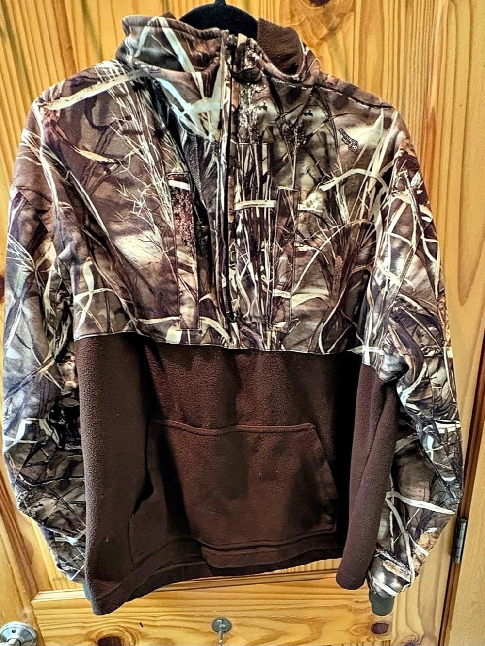 Drake Waterfowl Systems pullover Camo Pullover in Brown & Green Large Like New